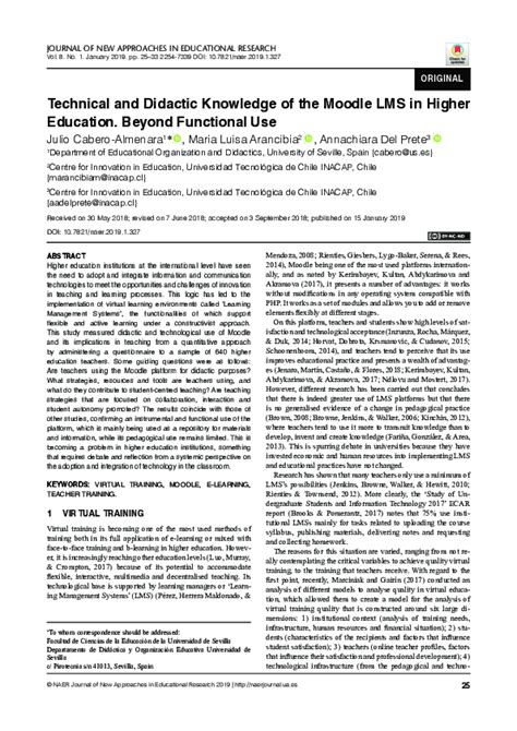 moodle tecnica 1|Technical and Didactic Knowledge of the Moodle LMS in Higher .